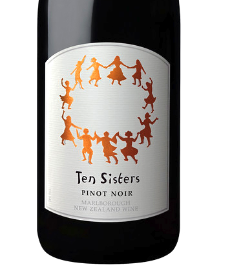 10 Sisters Marlborough Single Vineyard Pinot Noir 2019 (WS 90)